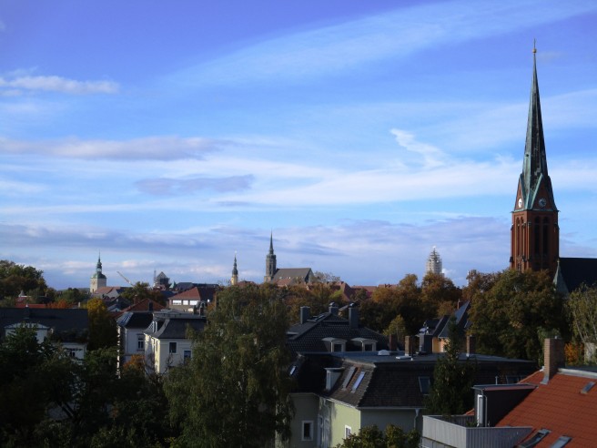 [image: Blick vom Bewohnerzimmer]
